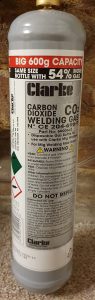 disposable CO2 gas cylinder