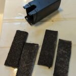poly pads black with removed debris